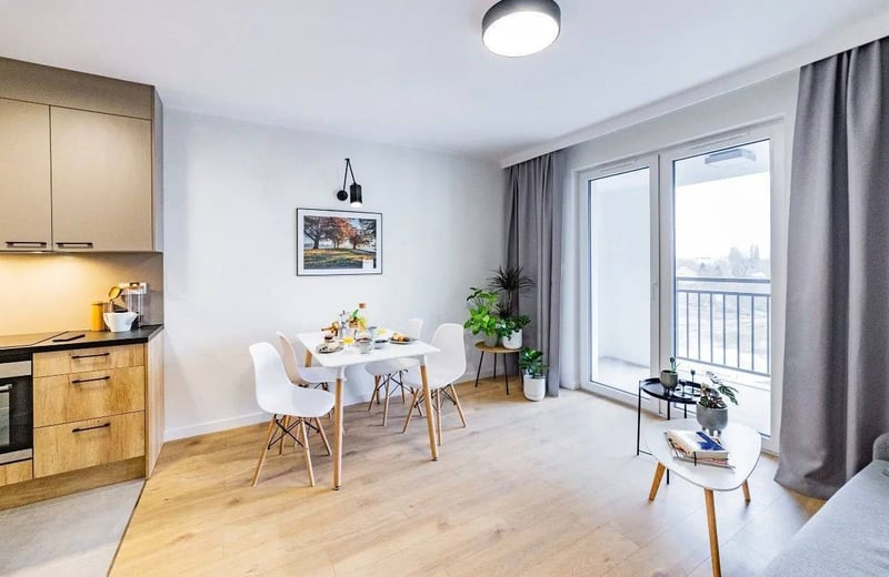 Аренда стильной 2-комнатной квартиры, 42 м², во Вроцлаве, Польша